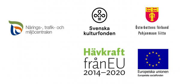 Logon för NTM-centralen, Svenska kulturfonden, Hävkraft från EU, Österbottens förbund och EU