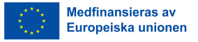 EU-logo med text medfinasieras av europeiska unionen