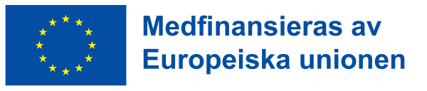 EU-logo med text medfinasieras av europeiska unionen