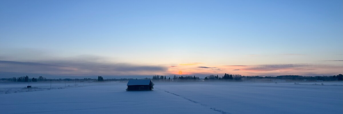 Vinterlandskap. Talvimaisema.